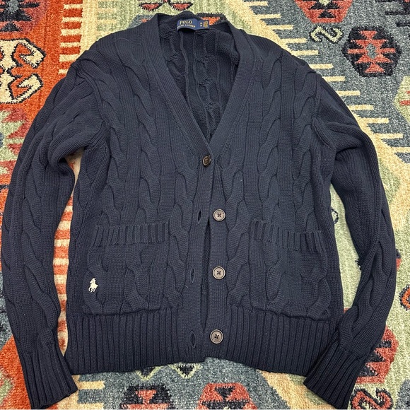 Polo by Ralph Lauren Cable Knit Cardigan - Picture 1 of 4